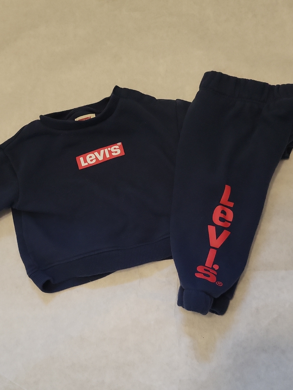 Levi's navy sweatsuit